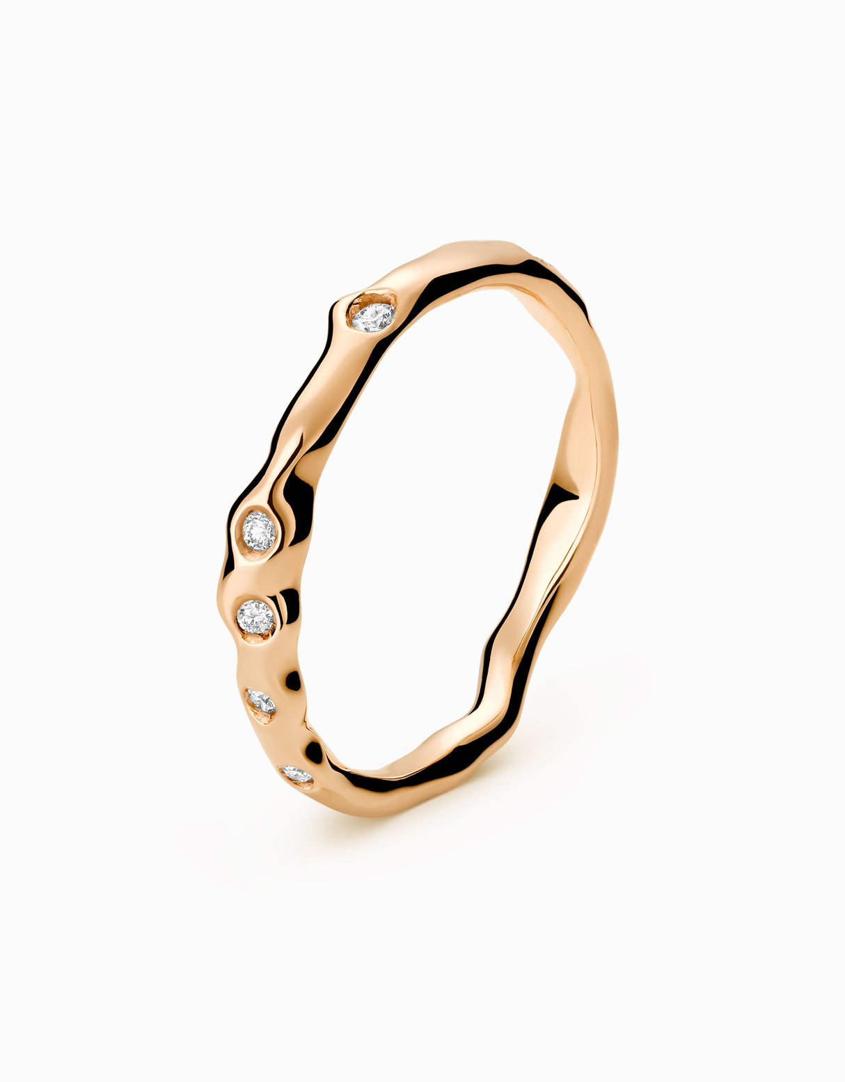 Touramalli Heptalium Gold Ring · Polished