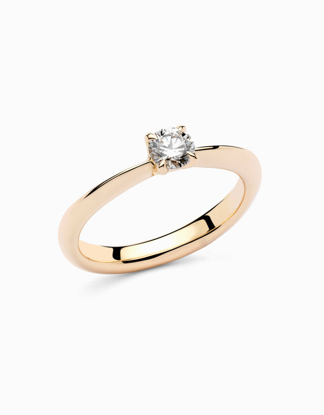 Anell de compromís Slim Rose · 0,30ct - Roosik & Co - Anell