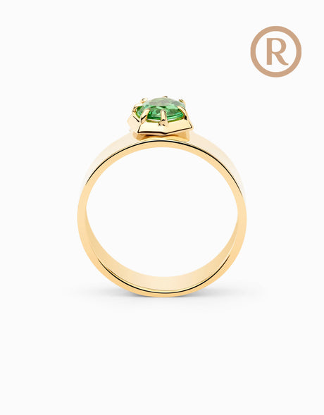 N.3 · Anillo de oro y Tsavorita