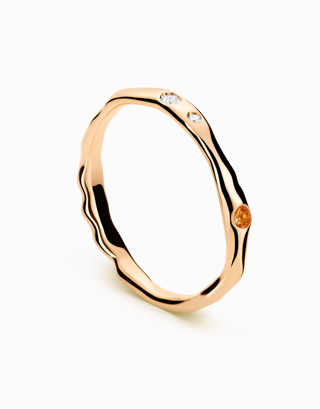 Touramalli Heptalium Gold Ring · Polished