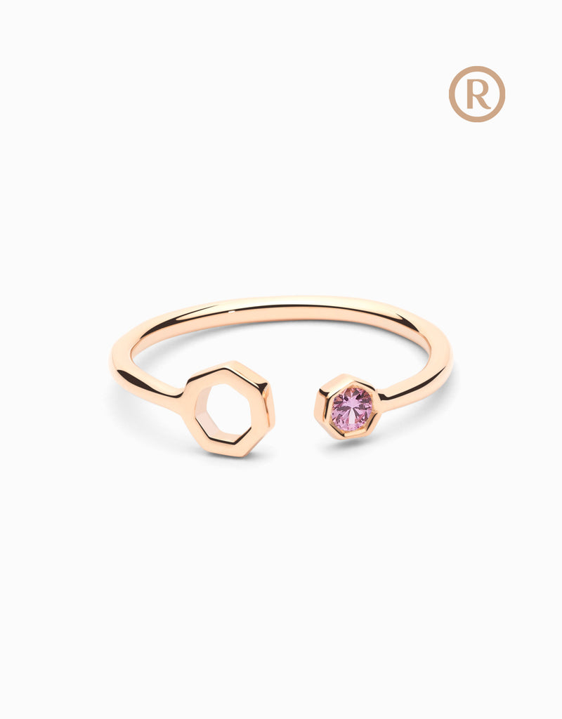 Hepta Puzzle Pink · Safir rosa