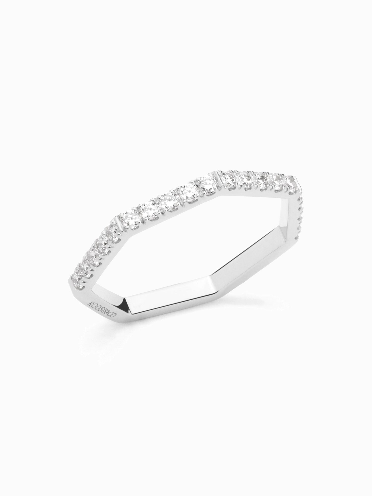 Anell One Diamants Romanticism · Or blanc - Roosik & Co