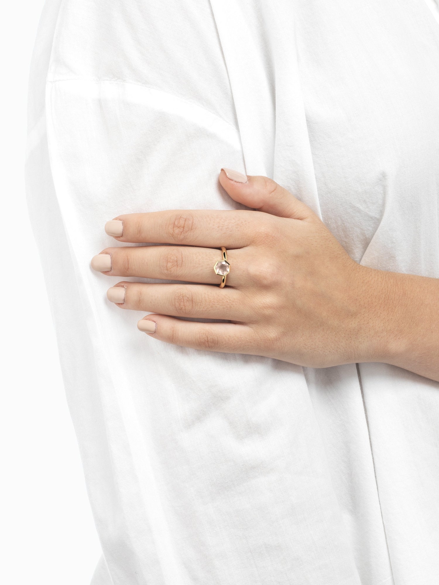 Anell Hepta Crown · Quars Rosa - Roosik & Co - Anell