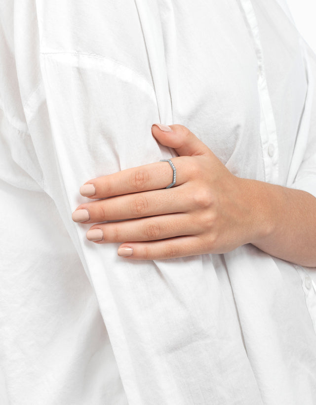Anell One Diamants Romanticism · Or blanc - Roosik & Co