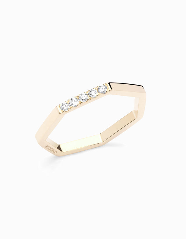 Anell One Diamants Wish · Or groc - Roosik & Co