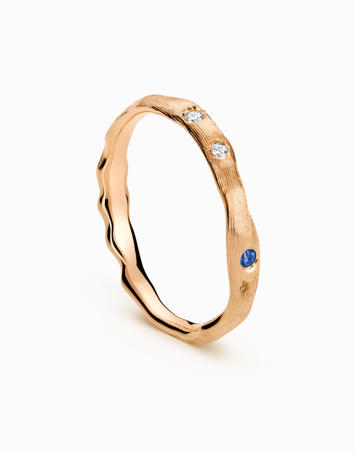 Touramalli Heptalium Gold Ring · Engraved