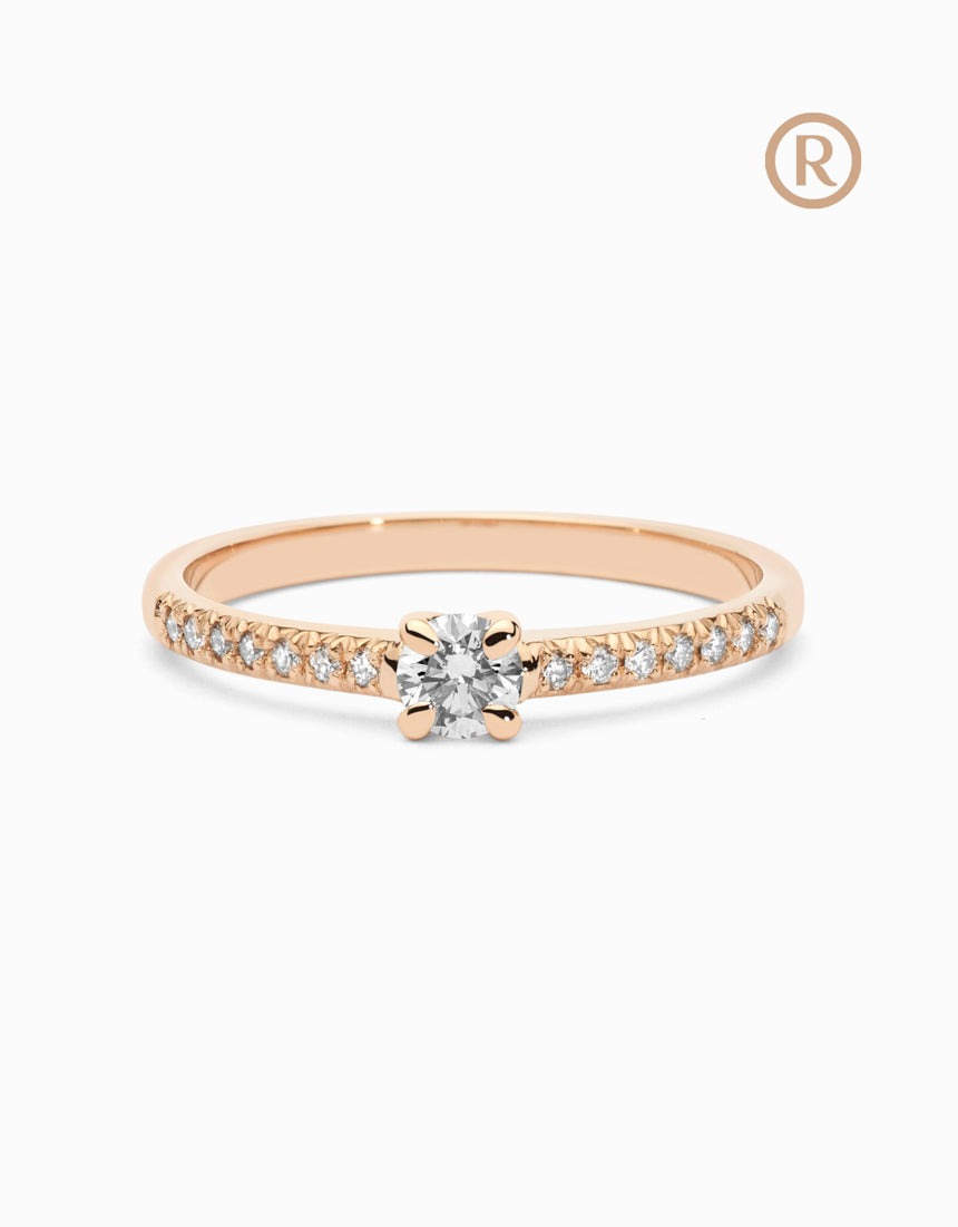 Engagement Ring Essence Romanticism Rose · 0.15ct