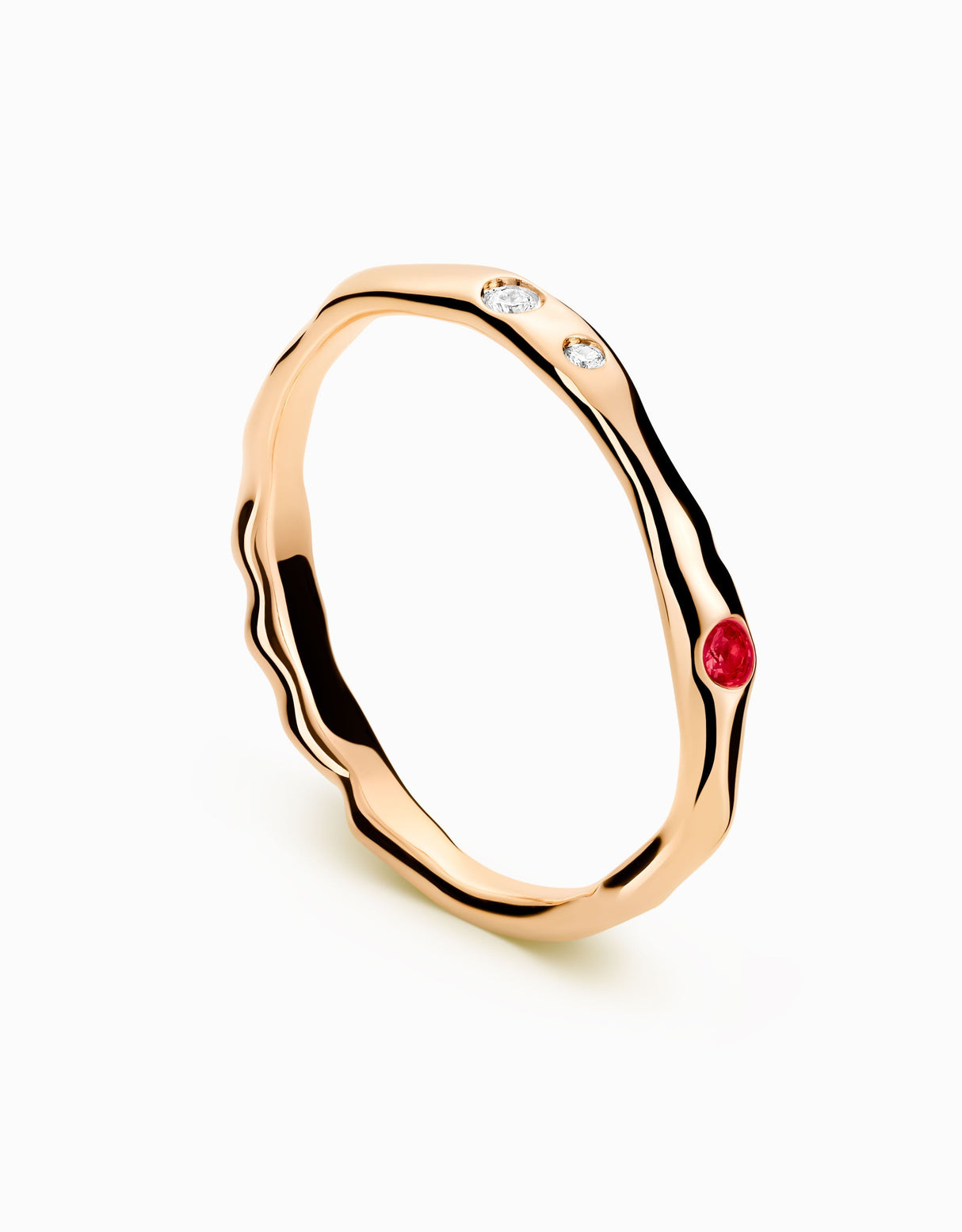 Touramalli Heptalium Gold Ring · Polished