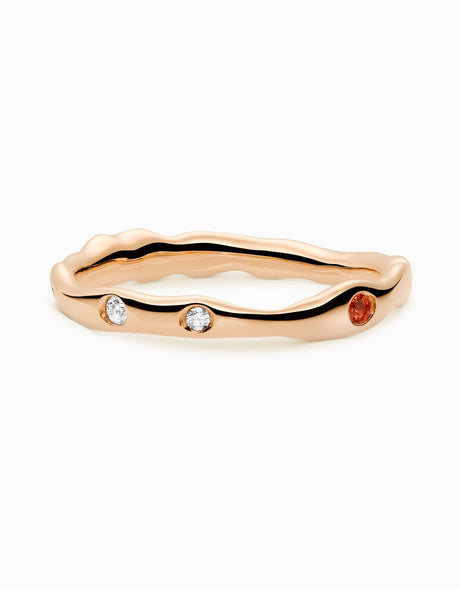 Touramalli Heptalium Gold Ring · Polished