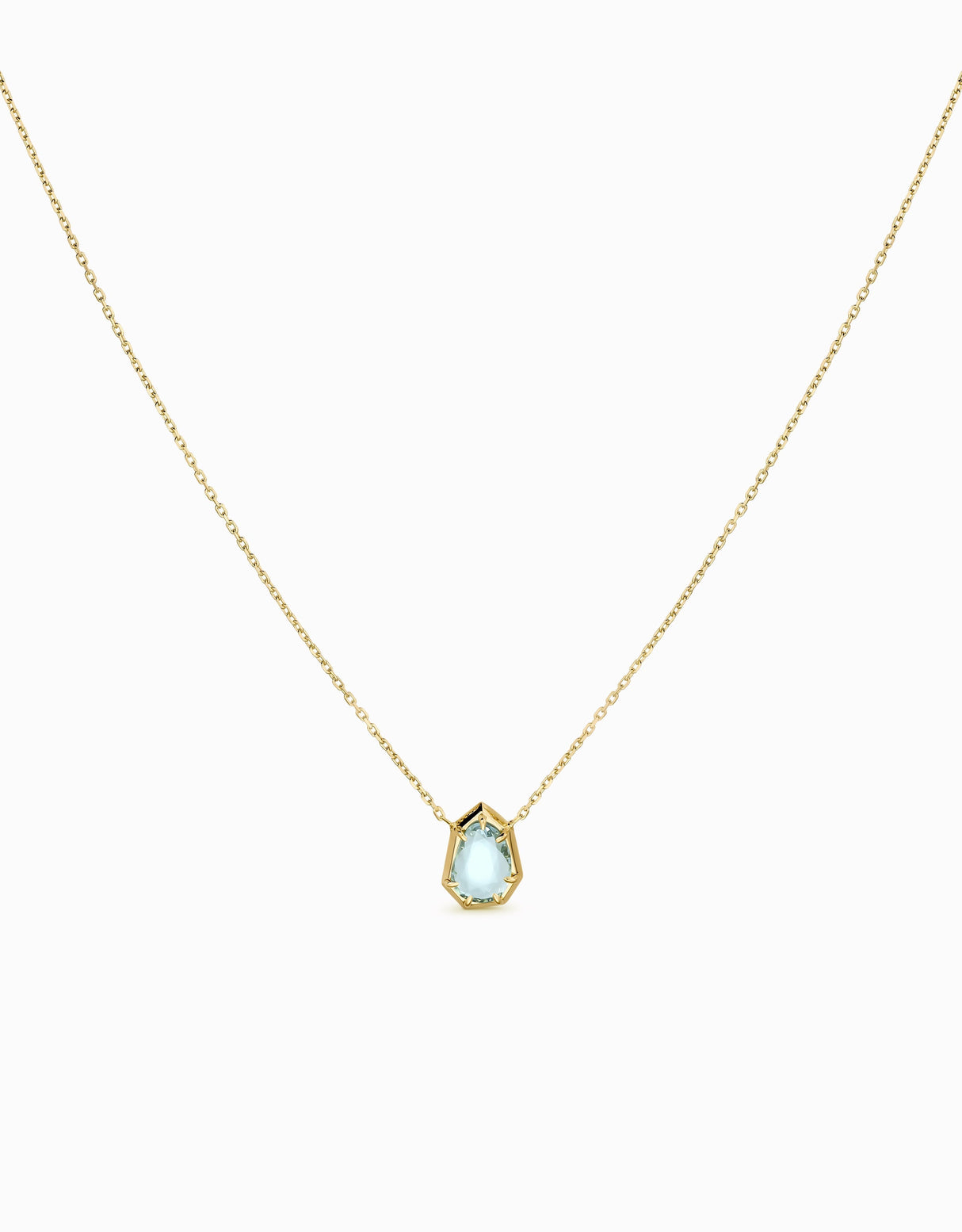 N.58 · Gold pendant · Aquamarine