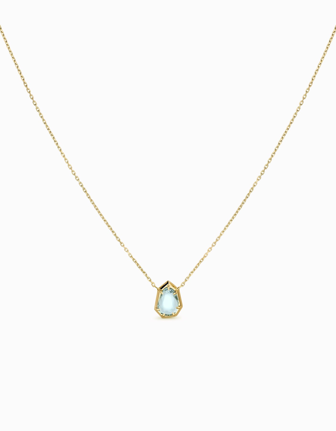 N.58 · Gold pendant · Aquamarine