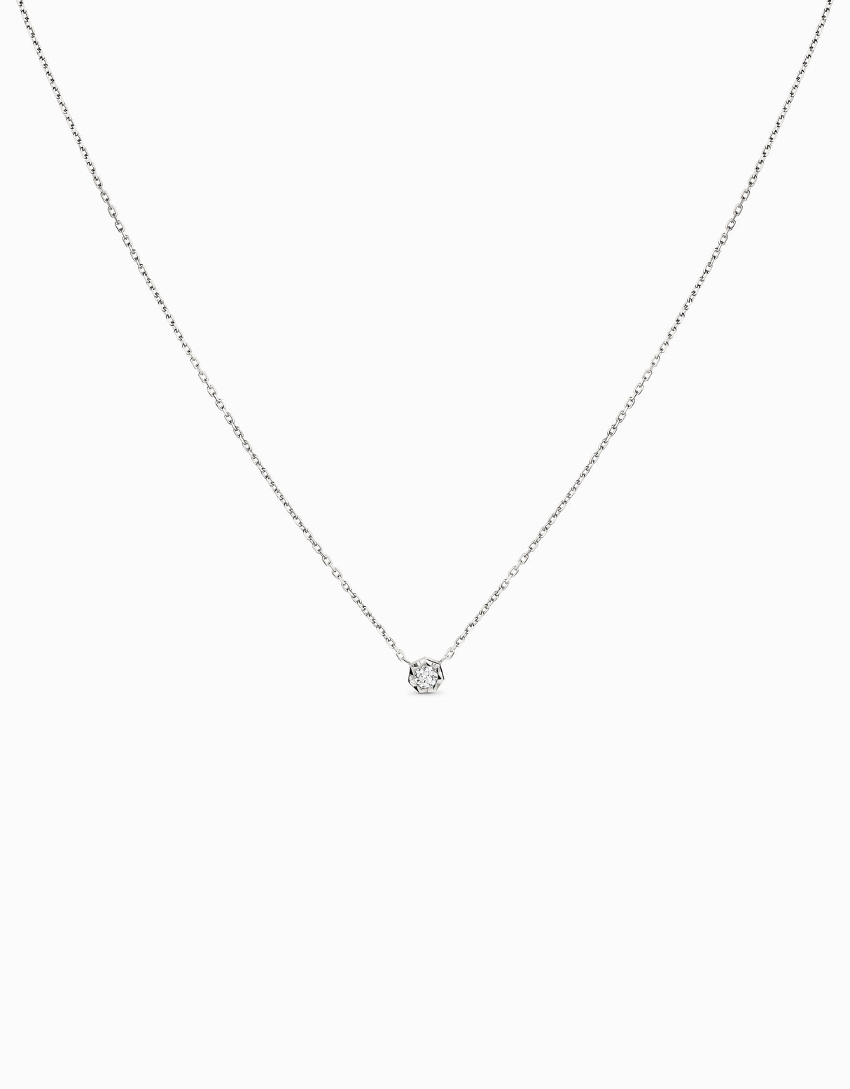 Diamond pendant 0.06ct · White gold