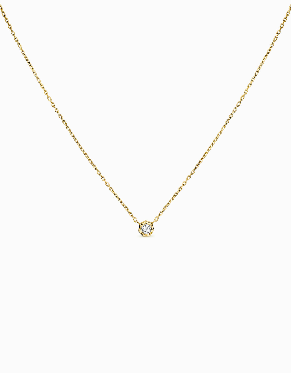 Penjoll Diamond 0,10ct · Or Groc