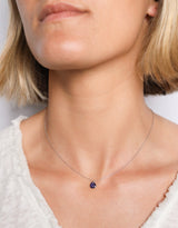 Leaf Pendant · Blue Sapphire