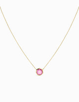 N.91 · Penjoll d'or groc i Safir Rosa