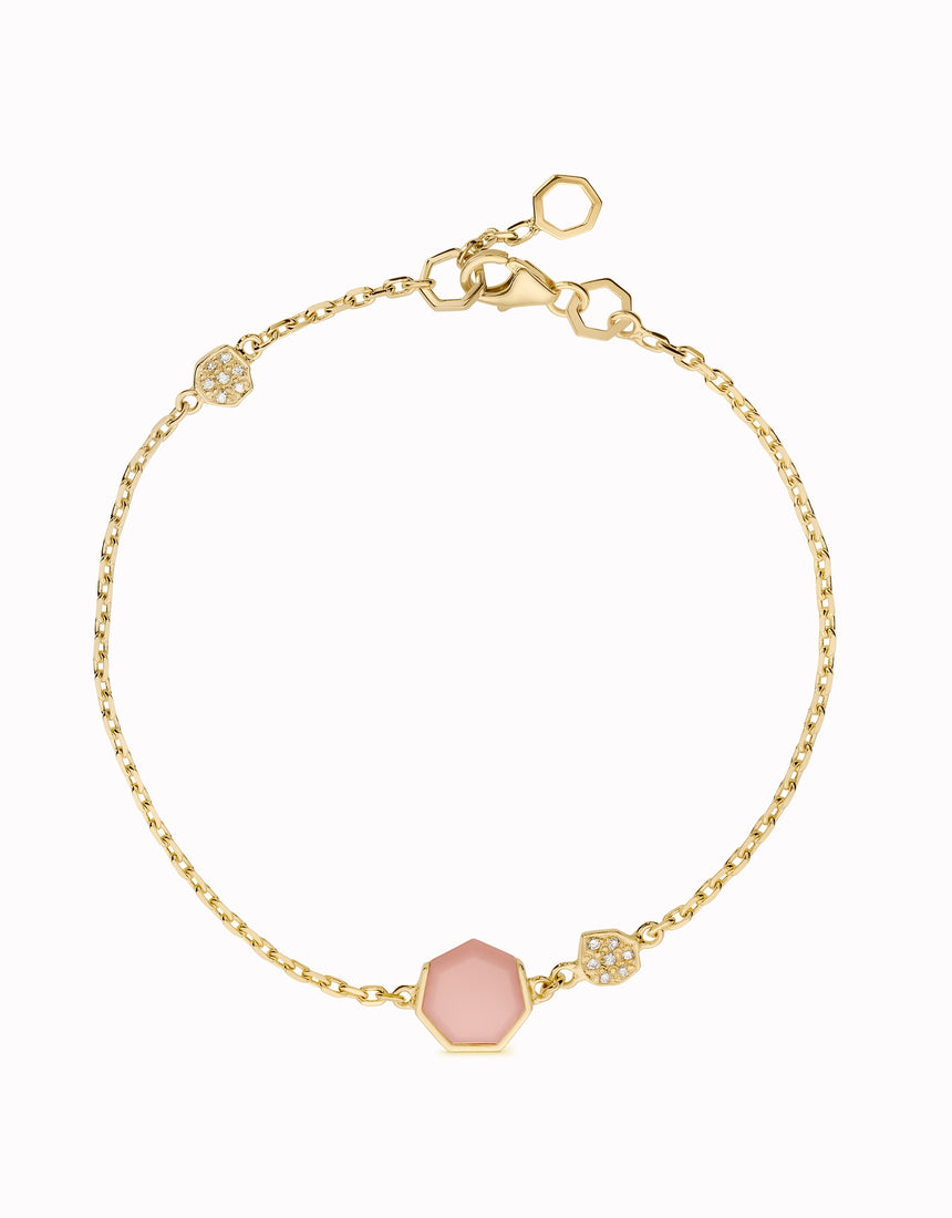 HeptaBloom Bracelet Pavé · Gold