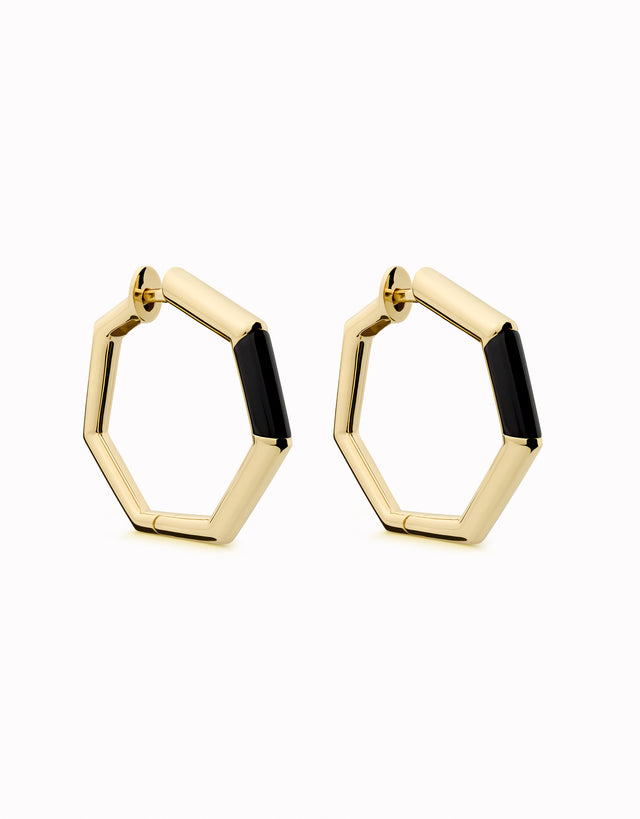 Pendientes de aro HeptaBloom · Gems