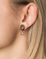 Helix Earrings · Malay Garnet