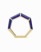 Anillo HeptaBloom · Wide Gem