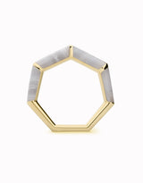 Anillo HeptaBloom · Wide Gem