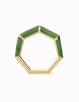 Anillo HeptaBloom · Wide Gem