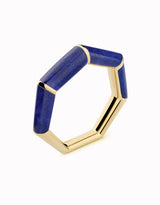 Anillo HeptaBloom · Wide Gem