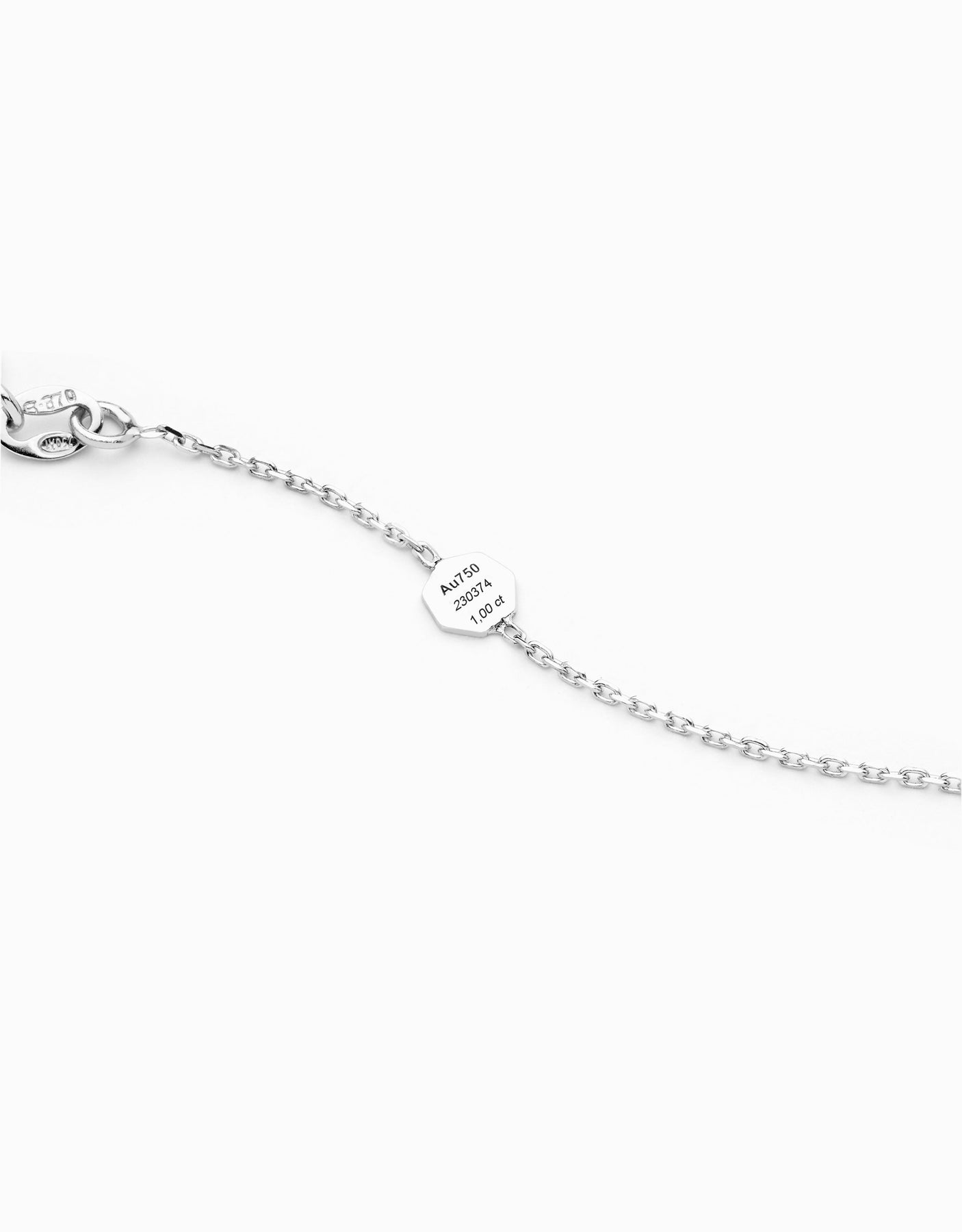 White Solitaire pendant · 1 ct