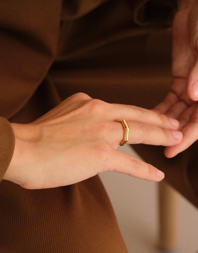 Heptabloom Ring Bold · Gold