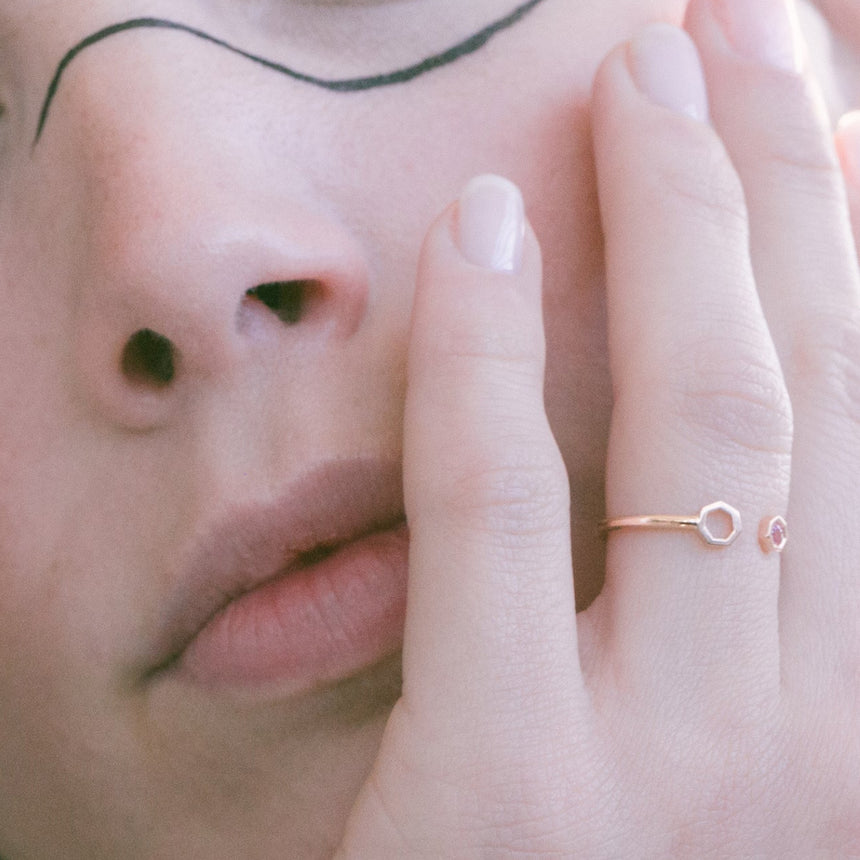 Hepta Puzzle Pink · Safir rosa