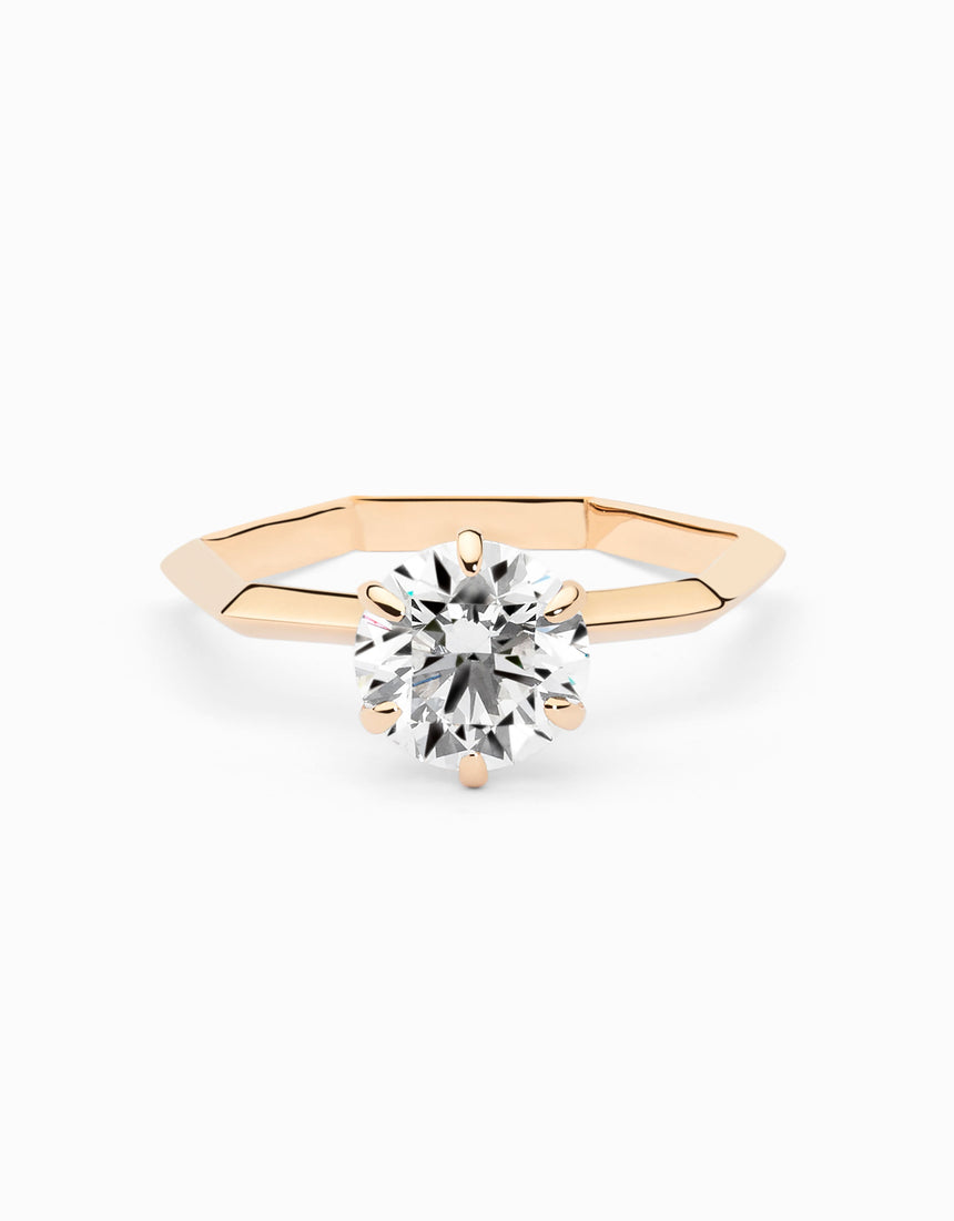 Anell de compromís HeptaSolitaire · 1,50ct diamant