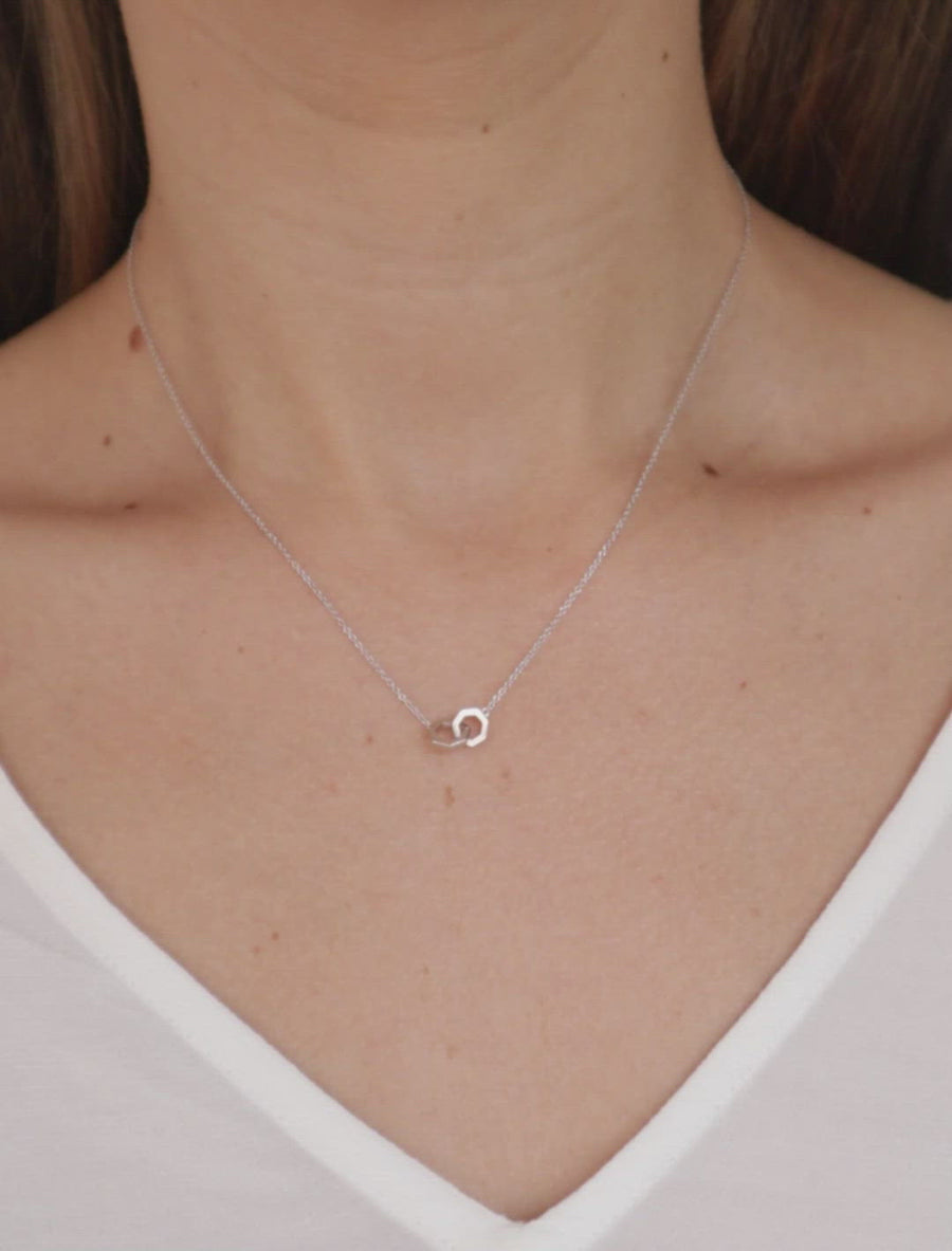 Little String Necklace · White